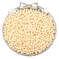 3mm en 4mm crème acryl ronde kralen met een centraal gat voor DIY-sieraden maken - 4mm-Ongeveer 300Stk(Gat 1mm) / Abrikoos