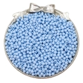 Lichtblauwe acryl kralen van 3mm en 4mm voor DIY sieraden in een metalen schaal - 4mm-Ongeveer 300Stk(Gat 1mm) / Blauw