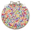 Mix van kleurrijke 3/4mm acryl kralen voor DIY sieraden op een zilveren dienblad - 4mm-Ongeveer 300Stk(Gat 1mm) / Macaron Kleur