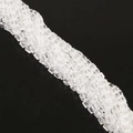 Transparent cube faceted crystal glass beads for DIY jewelry and necklace crafting - 2x2mm (Approx. 170-190 Pcs/Pack) / Clear White