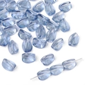 Translucent light blue twisted glass beads for DIY jewelry and handmade bracelets - 10Pcs/Pack / 2# Light Blue