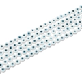 Strands of white flat round resin evil eye beads for DIY jewelry and bracelets - Approx. 60 Pieces (Diameter approx. 6mm) / Solid White