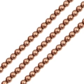 DIY rose gold round beads with metallic mirror finish for handmade jewelry making - 2mm (Approx 165 Pcs/Pack) / Copper