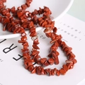 Natural red jasper irregular stone bead strand for DIY jewelry making material - Natural Redstone Chip 87CM/String