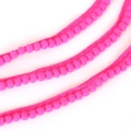 Vibrant rose pink 10mm pom pom trim ribbon for sewing and DIY craft decorations - Width 10mm Ball Diameter 5mm / Neon Pink