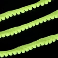Fluorescent yellow-green 10mm pom-pom trim for DIY sewing and curtain decoration - Width 10mm Ball Diameter 5mm / Fluorescent Yellow