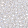 Witte iriserende halfronde parels met AB-coating voor DIY sieraden maken - 6mm (400 Stuks/Verpakking) / Wit