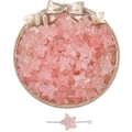 Perles en verre étoile de mer rose translucide avec texture craquelée pour bijoux DIY - Rose / 15x14mm, Trou d'environ 1mm, 10 Pièces/Paquet