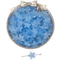 Perles étoiles de mer en verre bleu translucide en plateau pour création bijoux DIY - Bleu Ciel / 15x14mm, Trou d'environ 1mm, 10 Pièces/Paquet