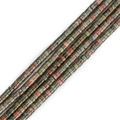 Natürliche Unakit-Abstandshalterperlen mit grün-rotem Marmormuster für Schmuck-DIY - Unakit (BTB1108) / Durchm 4mm Dicke 2mm Loch 1mm Länge 38cm
