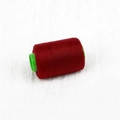 Single spool of burgundy sewing thread on a green plastic bobbin for DIY hand sewing - About 300 Meters / Maroon