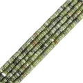 Groene natuurstenen afstandhouders in kubusvorm voor handgemaakte DIY-armbanden - Groene Erts Kubus (BTB1108) / Diam 4mm Dikte 2mm Gat 1mm Lengte 38cm