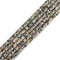 Natuurlijke Dalmatiër jaspis afstandskralen voor handgemaakte DIY sieraden accessoires - Dalmatiër Jaspis Afstandhouder (BTB1108) / Diam 4mm Dikte 2mm Gat 1mm Lengte 38cm