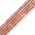 Natuurlijke zonnesteen schijfkralen voor handgemaakte sieraden en diy ontwerpen - Zonnesteen Afstandhouder (BTB1108) / Diam 4mm Dikte 2mm Gat 1mm Lengte 38cm