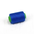 Polyester royal blue sewing thread roll on green plastic core for DIY craft work - About 300 Meters / Bright Blue