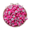 Handmade dragon fruit pattern polymer clay beads for DIY bracelets and jewelry making - 30Pcs Pack / Rose Red Dragon Fruit Style