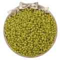 Olive green semi-transparent glass seed beads for DIY jewelry and accessory making - 4mm Hole Diameter approx 1mm 20g/bag approx 300pcs / Willow Green