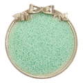 Mint green glass seed beads for DIY jewelry displayed in a vintage silver tray - Diameter 2mm Hole approx 0.6mm 20g/bag approx 2700pcs / Green