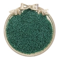 Dark forest green 2mm glass seed beads for DIY jewelry making in a golden vintage tray - Diameter 2mm Hole approx 0.6mm 20g/bag approx 2700pcs / Dark Green