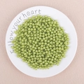 Light green round ABS imitation pearls with holes for DIY jewelry making and crafts - Light Green