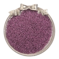 Purple small seed glass beads for DIY jewelry making in a silver bow round tray - Diameter 2mm Hole approx 0.6mm 20g/bag approx 2700pcs / Grape Purple