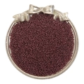 Deep purple 3mm glass seed beads for DIY jewelry making in a decorative tray - Diameter 2mm Hole approx 0.6mm 20g/bag approx 2700pcs / Crimson Red