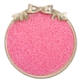 Pink 2mm glass seed beads for DIY jewelry making displayed on a gold metal tray - Diameter 2mm Hole approx 0.6mm 20g/bag approx 2700pcs / Hot Pink