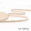 Ruban en coton vintage beige avec lettrage pour accessoires cheveux DIY de 1 cm de large - 9# Lettres en Écriture Vintage