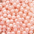 Round pink ABS faux pearl beads with holes for DIY jewelry making and handmade crafts - Pale Green