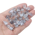 Hellblaue unregelmäßige facettierte Glasperlen für DIY-Schmuck in der Hand - 7-12mm (20 Stück/Packung) / Hellblau