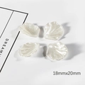 DIY pearlescent ABS flower petal beads 18x20mm for handmade jewelry hairpins - Large / 20 Pieces/Pack (18mm x 20mm) / Beige