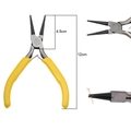 Yellow round nose pliers for DIY jewelry making with non-slip handles and 12cm length - Double Round Nose Pliers / Length approx 12cm