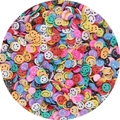 Perline colorate in argilla polimerica con sorrisi per decorare cover e fai-da-te - 4-6 mm / Serie di sorrisi a cartoni animati (BSA17-1) / 20g/Confezione (circa 1000 pezzi)