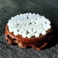 Perles de cristal rondes mates blanc laiteux 8mm pour bijoux et bracelets faits main - Blanc Opale