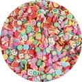 Fette di frutta colorate in pasta polimerica per decorazioni fai da te e nail art - 4-7mm / Serie di frutta (BSA17-2) / 20g/Confezione (circa 1000 pezzi)