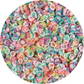 Fette colorate di argilla polimerica natalizia con Babbo Natale e pupazzo di neve per DIY - 4-7mm / Serie di Natale (BSA17-4) / 20g/Confezione (circa 1000 pezzi)