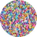Fette di fiocco di neve in argilla polimerica colorata per fai-da-te in colori pastello - 5mm / Serie di fiocchi di neve (BSA17-11) / 20g/Confezione (circa 1000 pezzi)