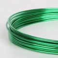 Vibrant green 1mm-2.5mm anodized aluminum wire roll for DIY handmade jewelry crafts - Dark Green