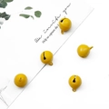 Set of five bright yellow 14mm candy-colored metal bells for DIY crafts and pet collars - Diameter approx 14mm Height approx 17mm Aperture approx 2mm 10 Pcs/Pack / Yellow