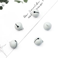 Set of five light blue 14mm candy color metal bells for DIY crafts and pet collars - Diameter approx 14mm Height approx 17mm Aperture approx 2mm 10 Pcs/Pack / White