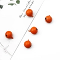 Set mit fünf leuchtend orangefarbenen 14mm Metallglocken für DIY Handwerk und Haustierzubehör - Durchmesser ca. 14mm Höhe ca. 17mm Öffnung ca. 2mm 10 Stk./Packung / Orange