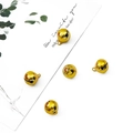 Fünf glänzende 14mm goldene Metallglocken für DIY-Schmuck und Haustieranhänger - Durchmesser ca. 14mm Höhe ca. 17mm Öffnung ca. 2mm 10 Stk./Packung / Gold