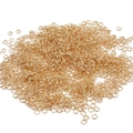 Bulk gold jump rings for DIY jewelry making and earring assembly materials - 5mm / KC Gold
