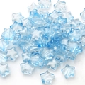 Blue and white gradient glass star beads for DIY jewelry making and hair accessories - 10 Pieces/Pack (8mm) / Transparent Light Blue
