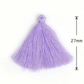 Ciondolo nappa in cotone poliestere viola chiaro 27mm per gioielli fai da te - 27mm / Lavanda
