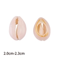 Natural Cowrie Shell pair in creamy white with orange stripes, size 2.0-2.3cm for DIY crafts - Natural Color 20 Pcs/Pack / Natural Shell Size Approx 2.0cm-2.3cm