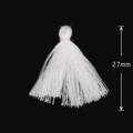 Nappina bianca da 27mm per accessori fai-da-te per la creazione di orecchini - 27mm / Bianco