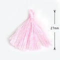 Ciondolo nappa rosa brillante da 27mm per creazione gioielli fai-da-te e orecchini - 27mm / Rosa chiaro
