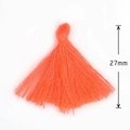 Ciondolo nappa in cotone arancione da 27mm per gioielli fai-da-te e orecchini fatti - 27mm / Arancio Neon