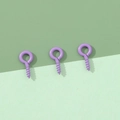 Vis à œil violettes 5x10mm pour la création de bijoux DIY et artisanat en résine - 5x10mm Diamètre du fil 1.2mm 50 pièces/paquet / Violet